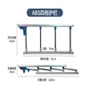 Age-friendly bedside rails with four levels, excluding padding.
