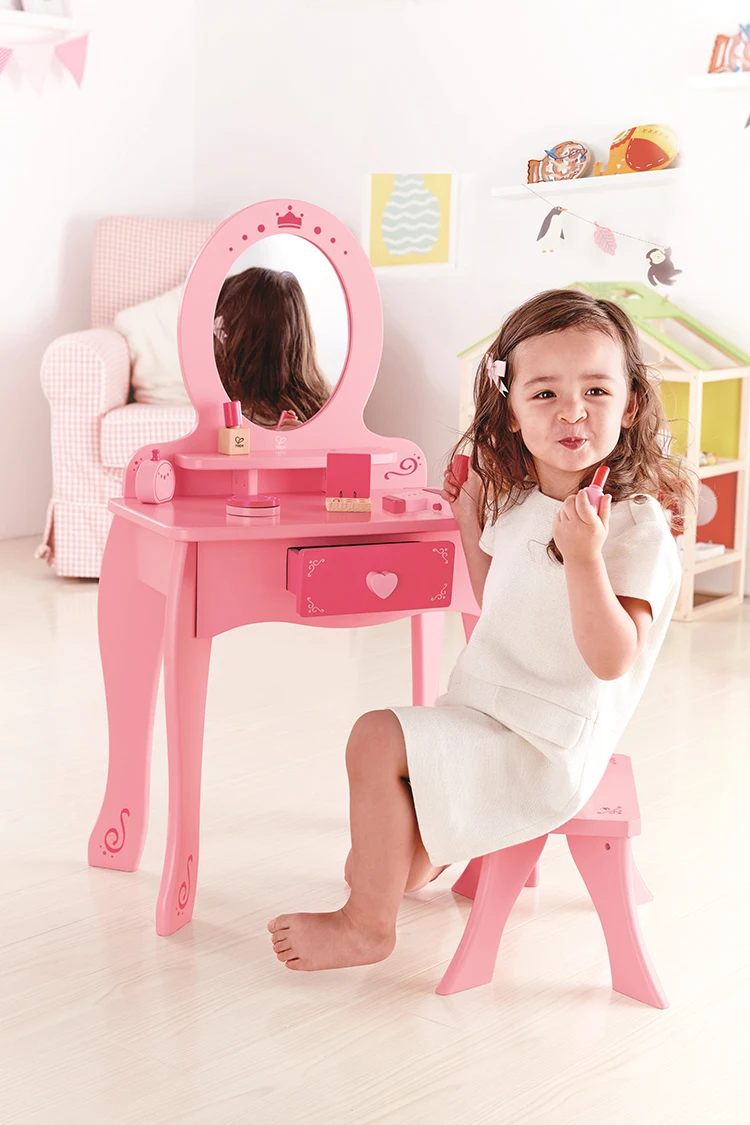 Wooden Dressing Table Children Fashion Toys Children's Pretend Makeup