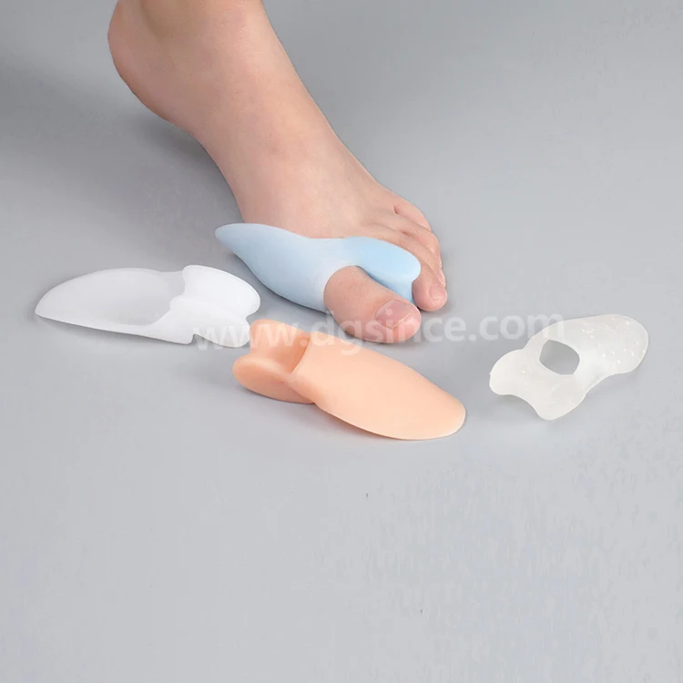 Free Sample Toe Spreader Separator Hallux Valgus Bunion Corrector Protector Silicone Gel Big Toe Bunion Pads