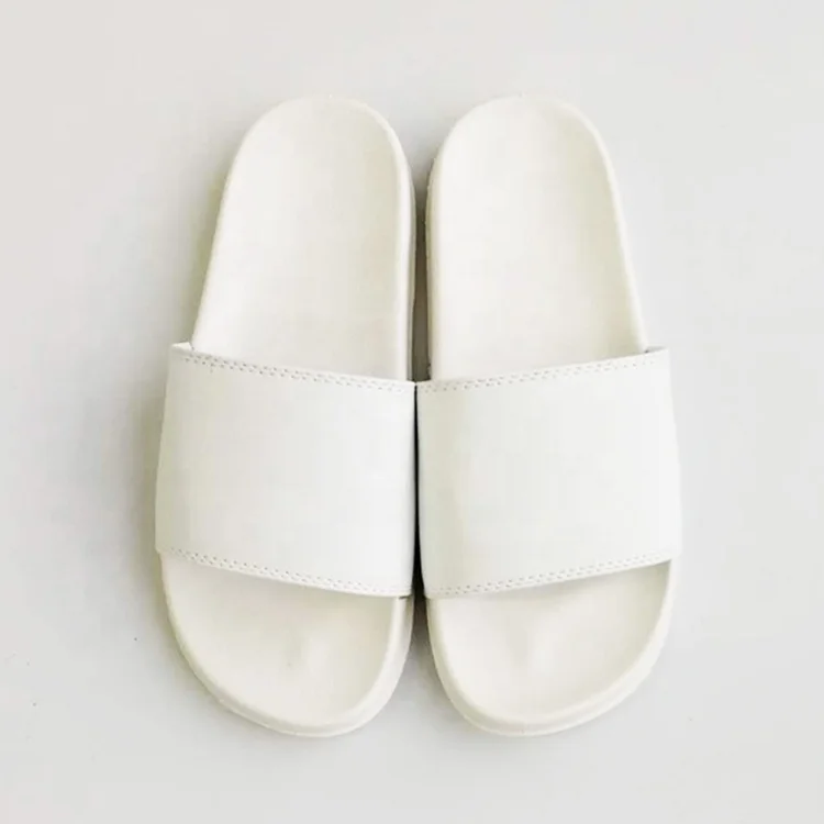 New Blank Logo Sublimation Printing Green White Slide Sandals Kids and  Adults Custom Design Slippers Shoes