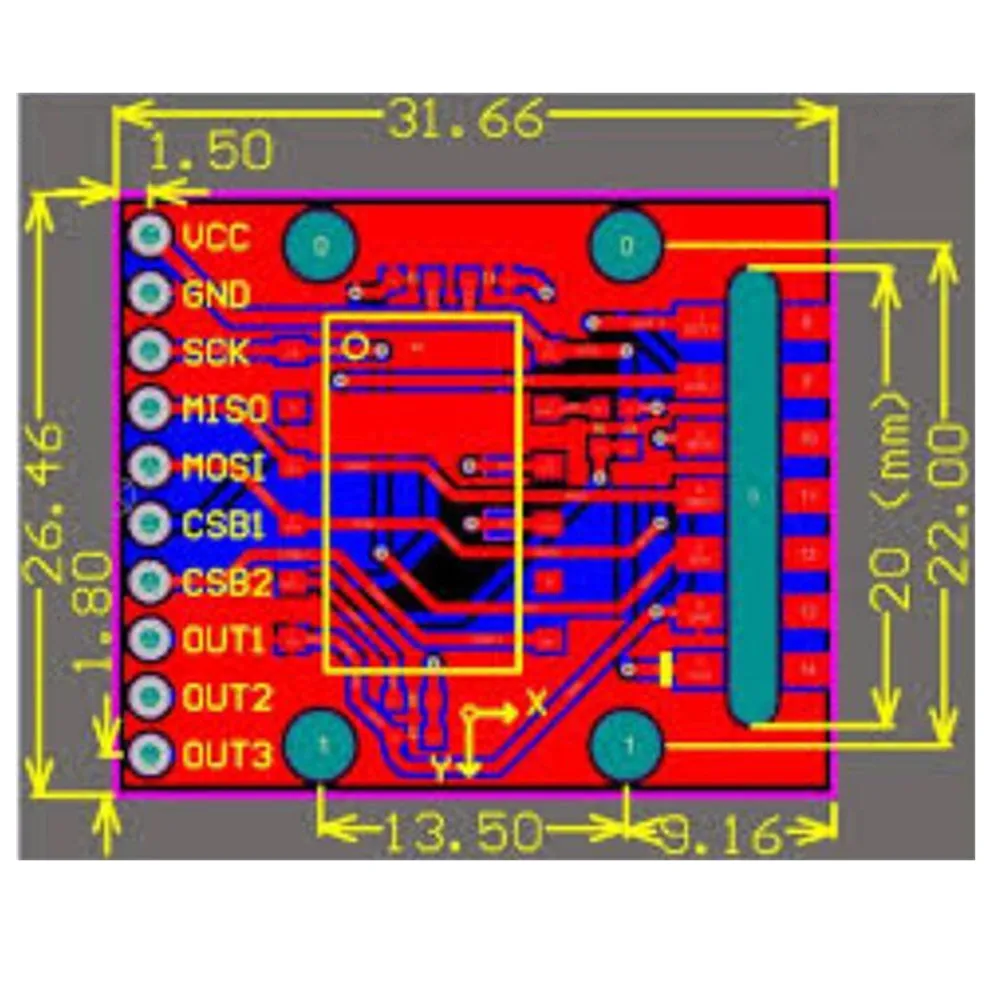 Taidacent Mini Digital Car Protractor Inclinometer Spi Angle Sensors Sca100t Module Dual Axis Tilt Sensor Module SCA100T-D02