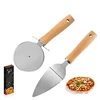 Pelle à pizza en bois + Roue à pizza