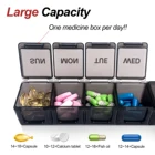 Days Hot Selling BPA Free Weekly Pill Organizer 7 Days Travel Pill Case
