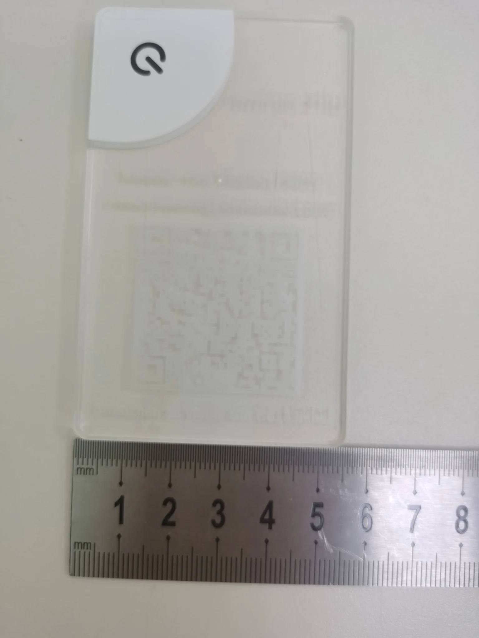 Business Card Custom Print LOGO Acrylic LED Business Cards Personalized Laser Engrave Flash Light Name Card