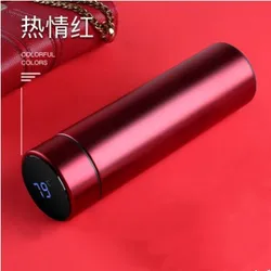 Вакуумный умный термос 17 унций с напоминанием, термос с цифровым светодиодным дисплеем температуры, чашка из нержавеющей стали, умная бутылка для воды