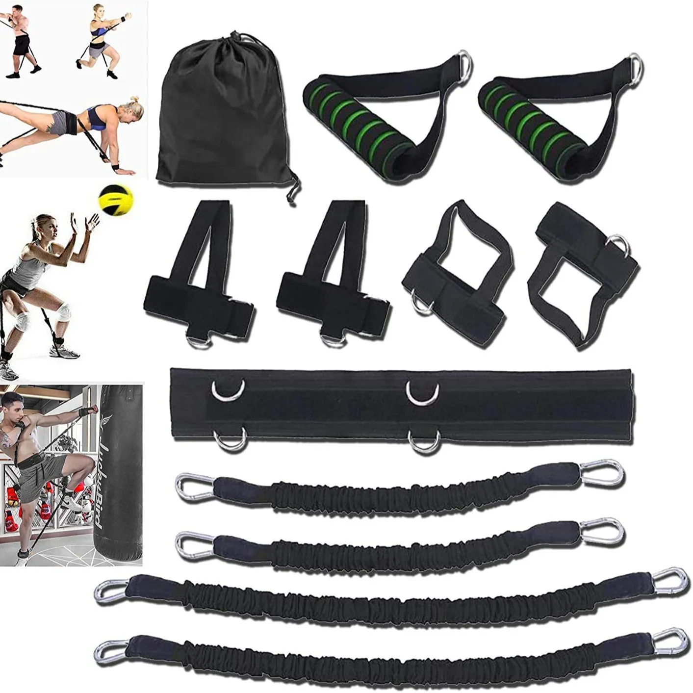 Boxing Resistance Bands Set Stretching Strap for Rebound Power Trainer Aekwondo Indoor Fitness Resistance Trainer