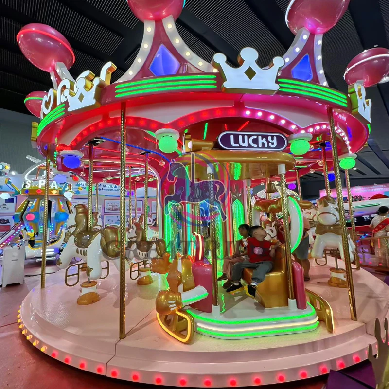 Affordable Ride Image Affordable Outdoor Amusement Park Carousel Medium-sized Merry Go Round ...