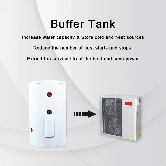 SST 50 liter 100 liter 300 liter OEM Safety freestanding duplex stainless steel hot water buffer tank