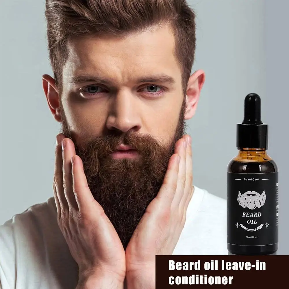 Custom Logo Mens Care Set Beard Brush Wash Organic Beard Oil Beard ...