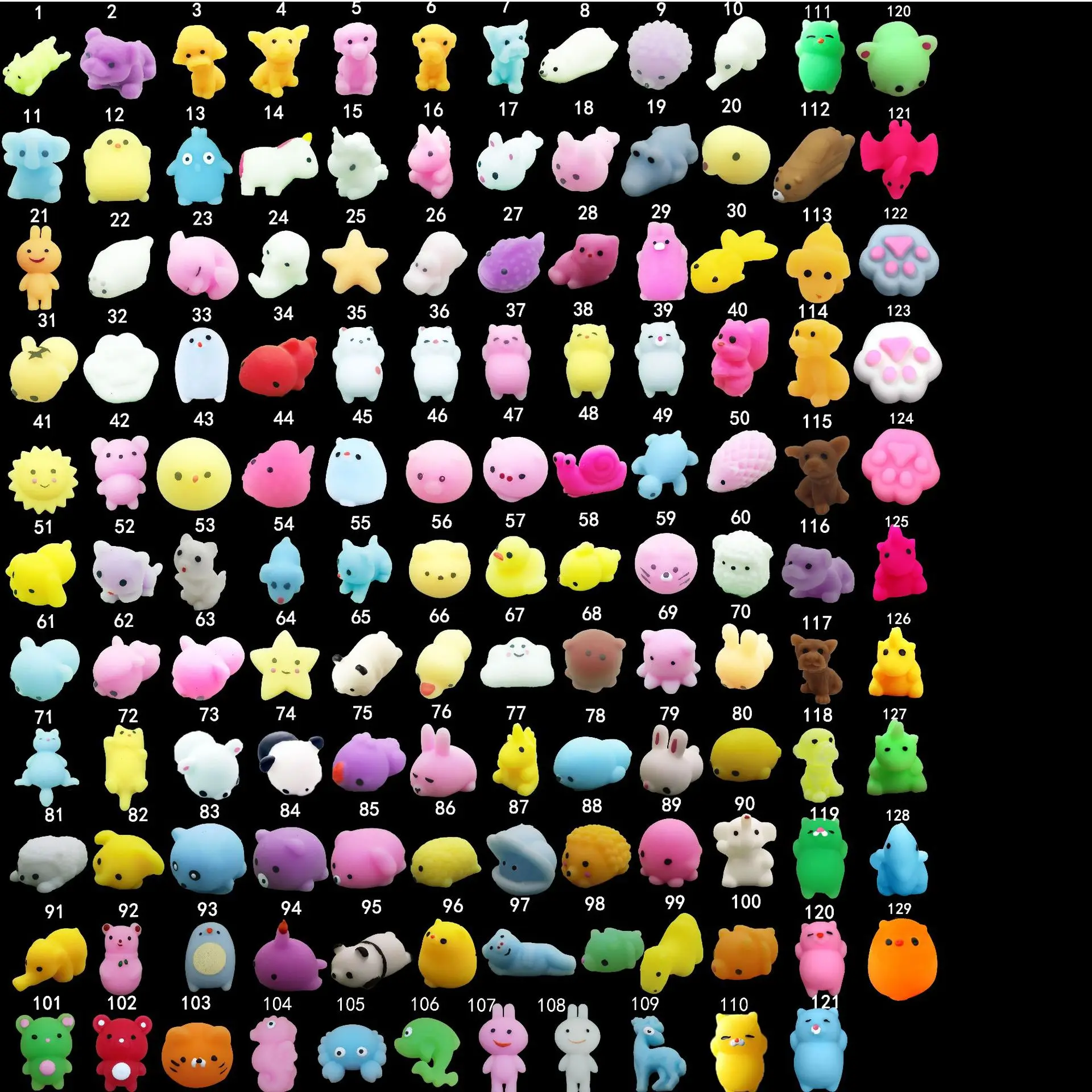 YH Wholesale Ice Mochi Squishy Toys Soft TPR Mini Squishy Kawaii Stress  Relief Toys for Kids and Adults Custom Mochi Squishy