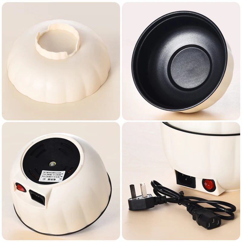 YUEDISI Household Mini Electric Cooker Non Stick Coating Pot Portable One Person Hot Pot for Dormitory