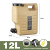 12L Style 2# Seau à eau kaki