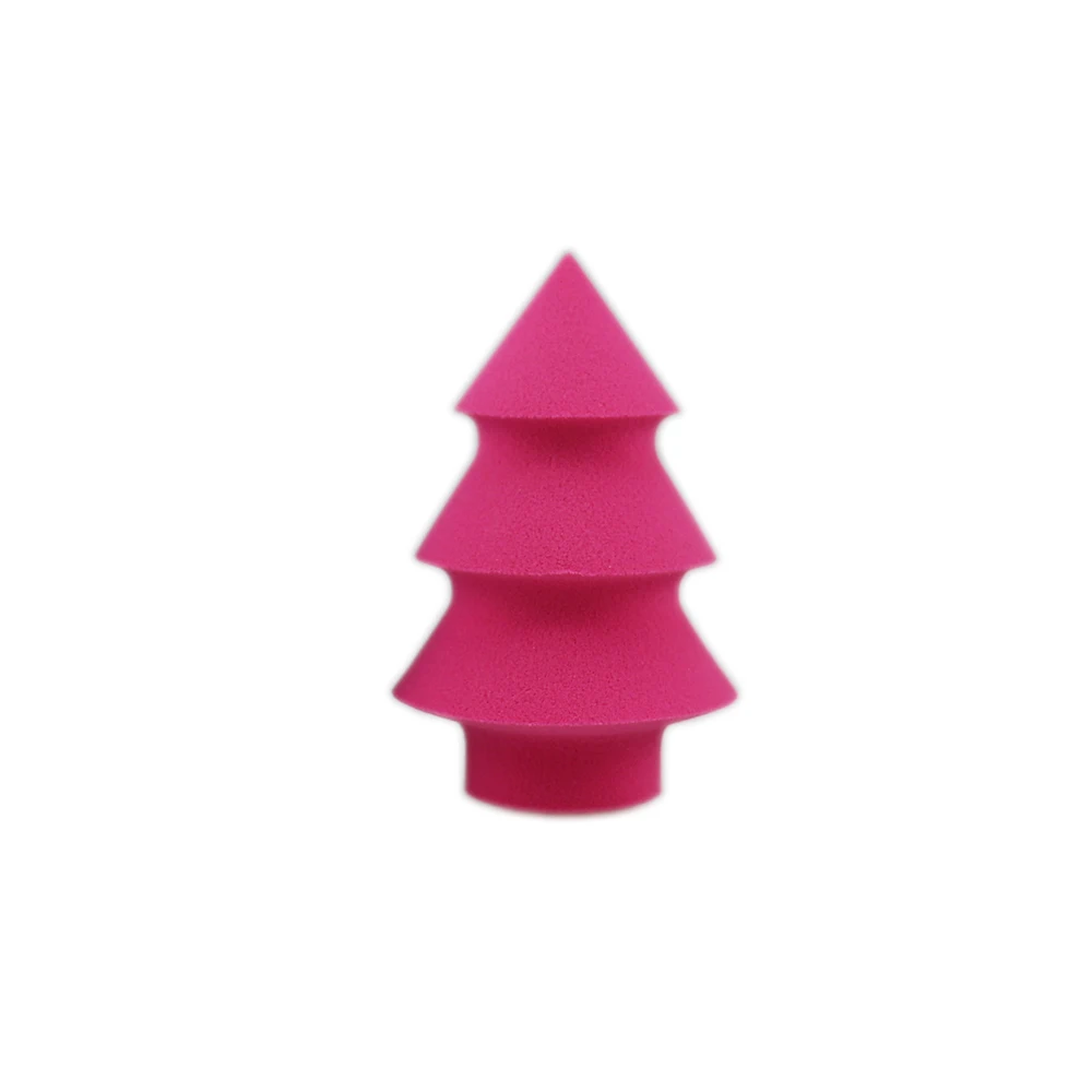 Christmas Tree Shaped Makeup Sponge Cosmetic Make up Sponge for Facial Cosmetic Puff Wholesales