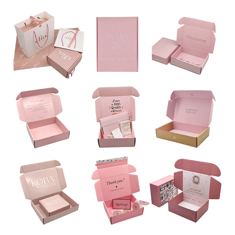 Custom Brand Logo Packaging Carton Boxes Cajas Corrugated Mailer ...
