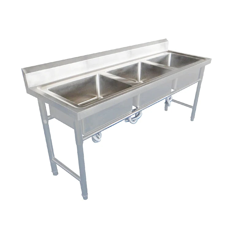 Commercial Stainless Steel 2 Compartment Sink Kitchen Sink Strainer manufacture