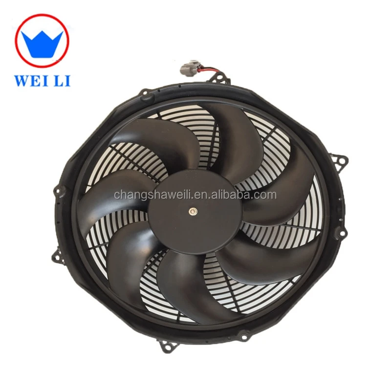 Air Cooled Condenser Fan 16inch Radiator Electric Fan 16 Inch 24v 12v ...