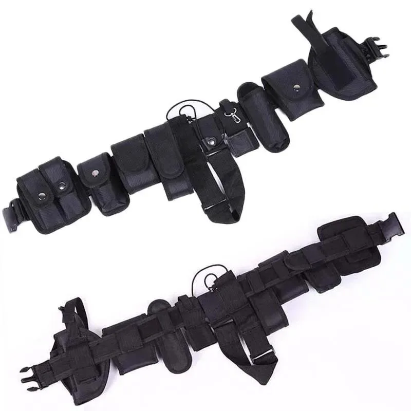 Multifunctional Practical Training Duty Belt Kit with Pouches Tactical Equipment System Set Utility Outdoor Camping Hunting Belt