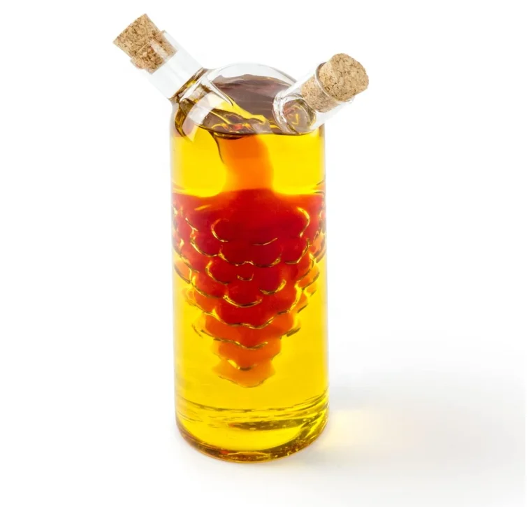 Fox Run Grape Motif Oil and Vinegar Cruet Dispenser Bottle