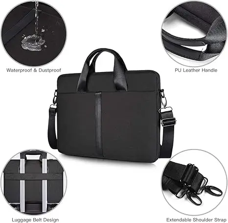 product shoulder bag waterproof men women computer case handbag pocket laptop case durable travel laptop bag cover carrying bag oem-7