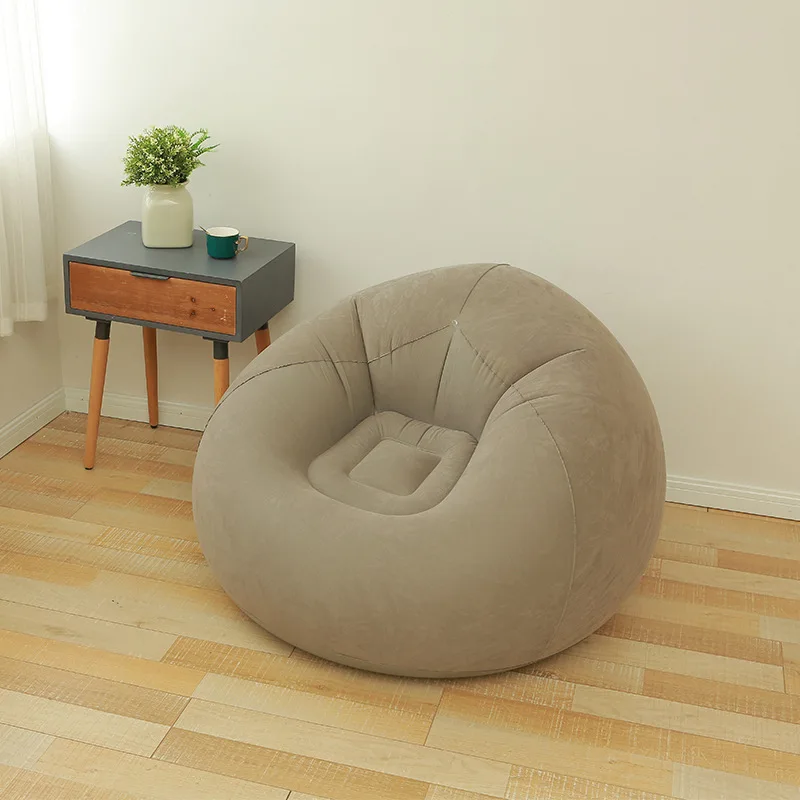 Reclinable Relax PVC Inflatable Waterproof Foldable Flocking Inflatable Sofa air Sofa Chair