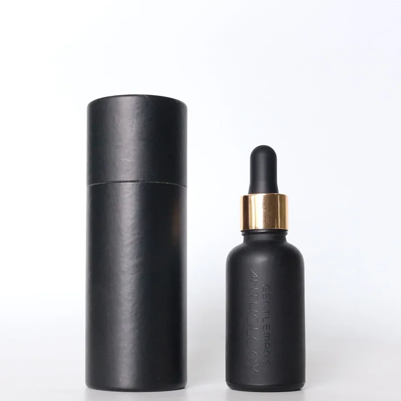Matte Frosted Black Essential Oil Bottle 15ml, 30ml, 50ml Black Glass ...