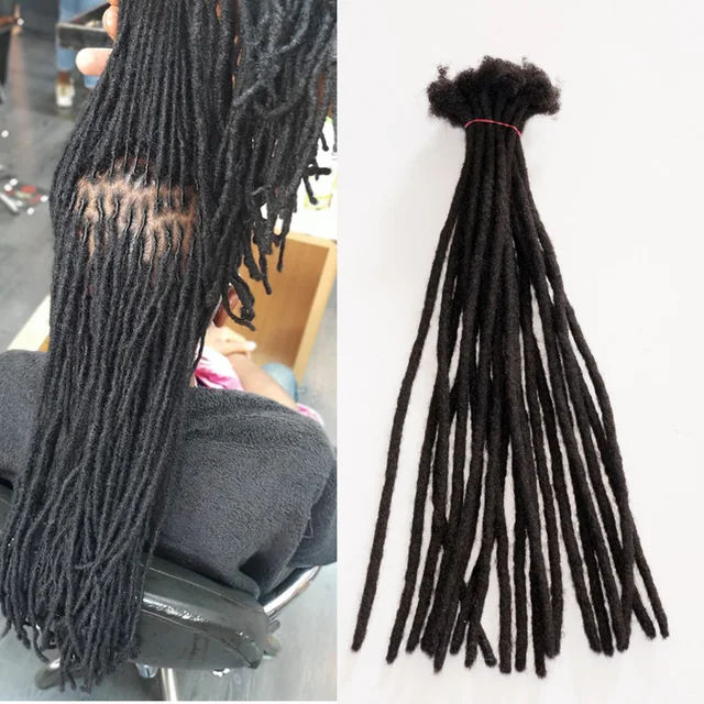 KAMA Wholesale Braiding 100% Virgin Brazilian Human Hair Locs Dreadlock Extensions for Men/Women