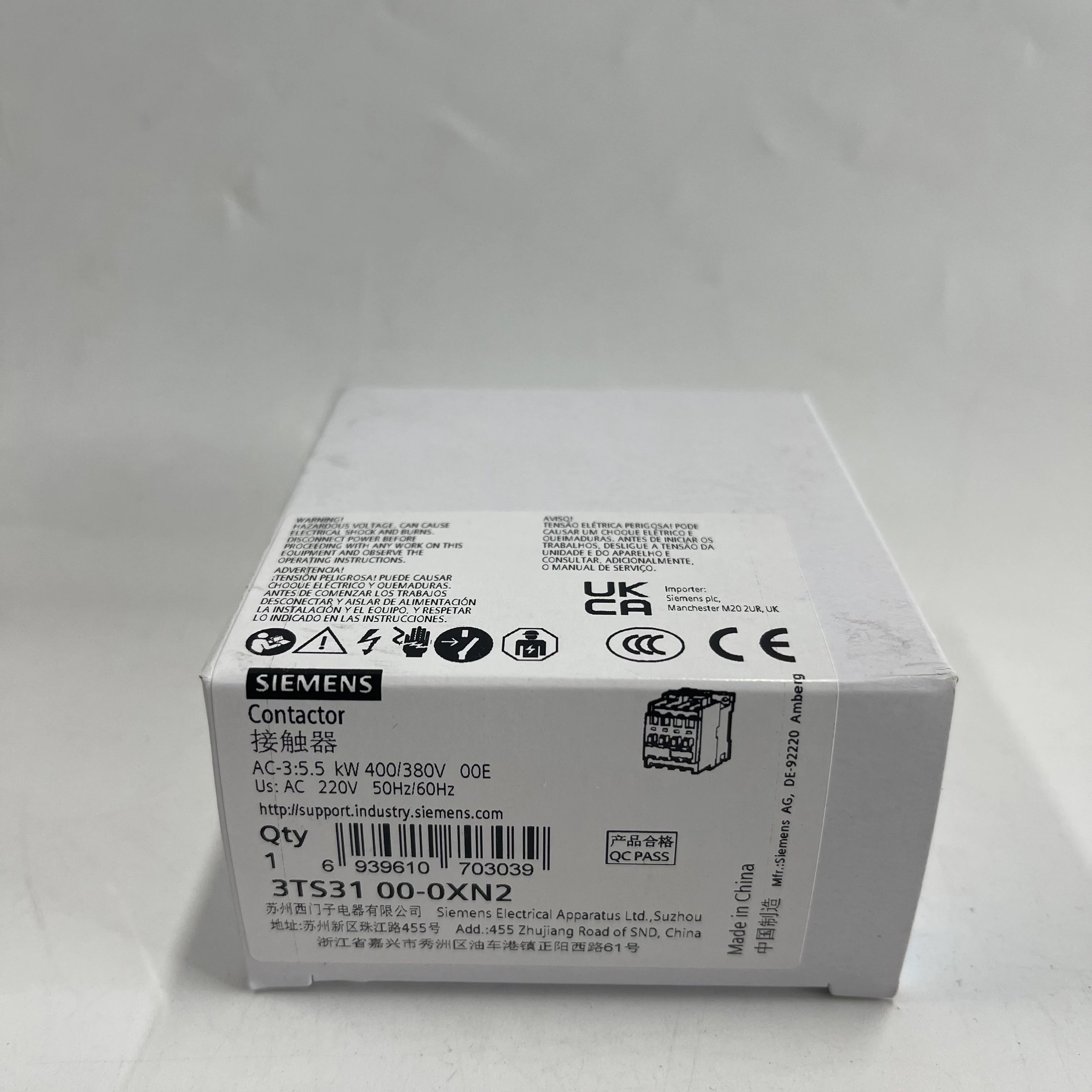 SIEMENS Contactor 3TS31 00-0XN2 SIEMENS Contactor 3TS31 00-0XN2