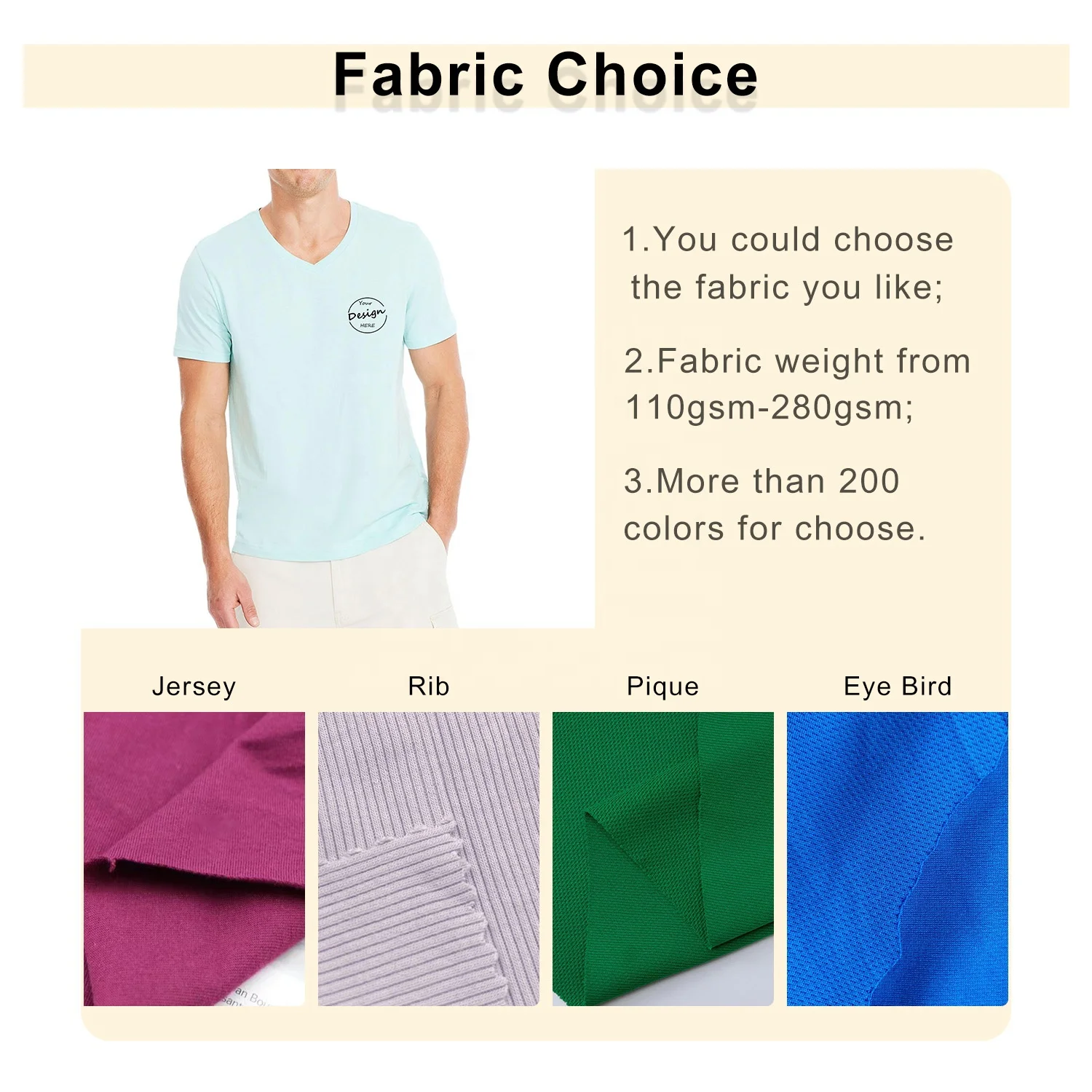 JL1107F Wholesale Fitted Slim Fit Men High Quality Deep V Neck T-Shirts Cotton Purple Solid Color T Shirts for Men