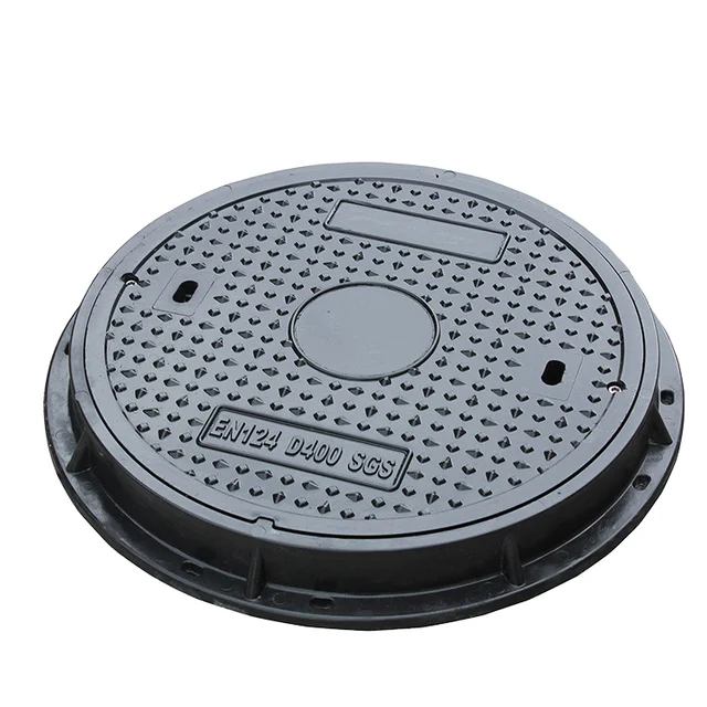 Molded Fiberglass Manhole Cover with Hinged FRP for Sewage Application