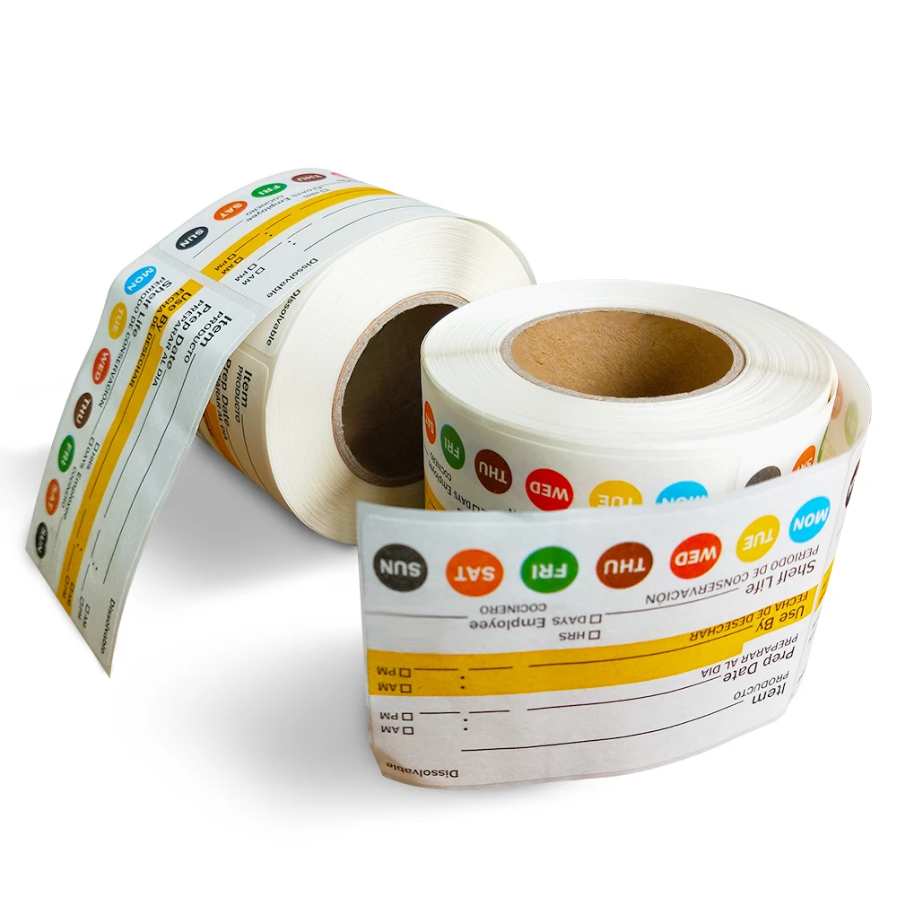 Food Safety Dissolvable Label Water Soluble Paper Sticker