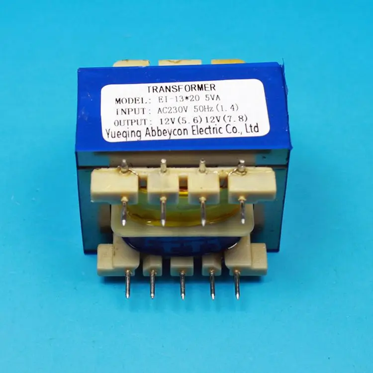 220V 50Hz Single Phase EI Core Power Transformer 12V 10W Output w Cable