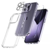 1 verre d'objectif + 1 verre d'écran + 1 coque de téléphone