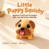 Cucciolo Squishy che fa scoppiare la lingua