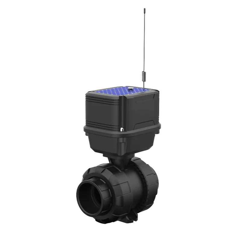 Solar Panel and Battery Operated LoRa 169 MHz 433 MHz 868 MHz Connected Smart Ball Valve