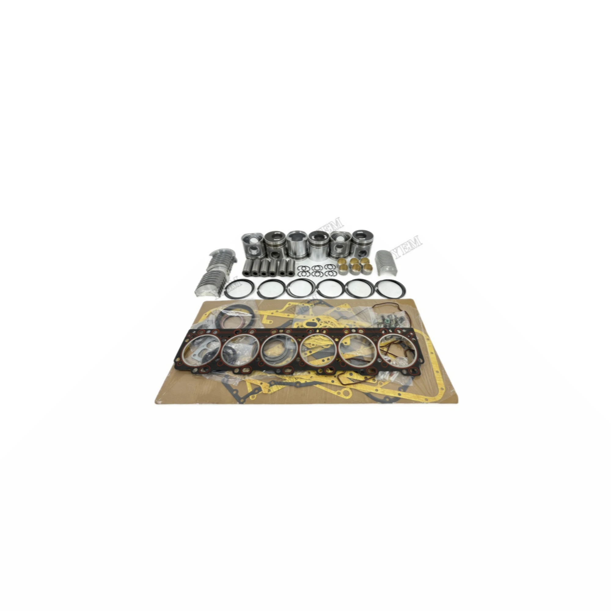 Engine Rebuild Kit With Piston Ring Cylinder Gaskets Bearings Suitable for 6CT Universal Engine Parts