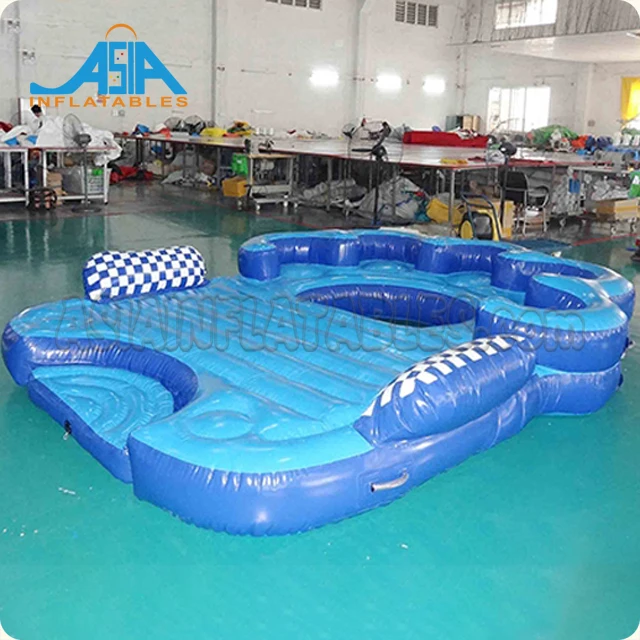 6人用プール 大型6人用インフレータブル湖プール川用フローティング