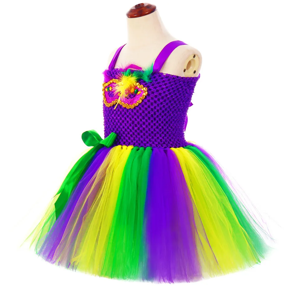 Newest Girl Mardi Gras Outfit Mardi Gras Inspired Kid Tutu Dress - Buy ...