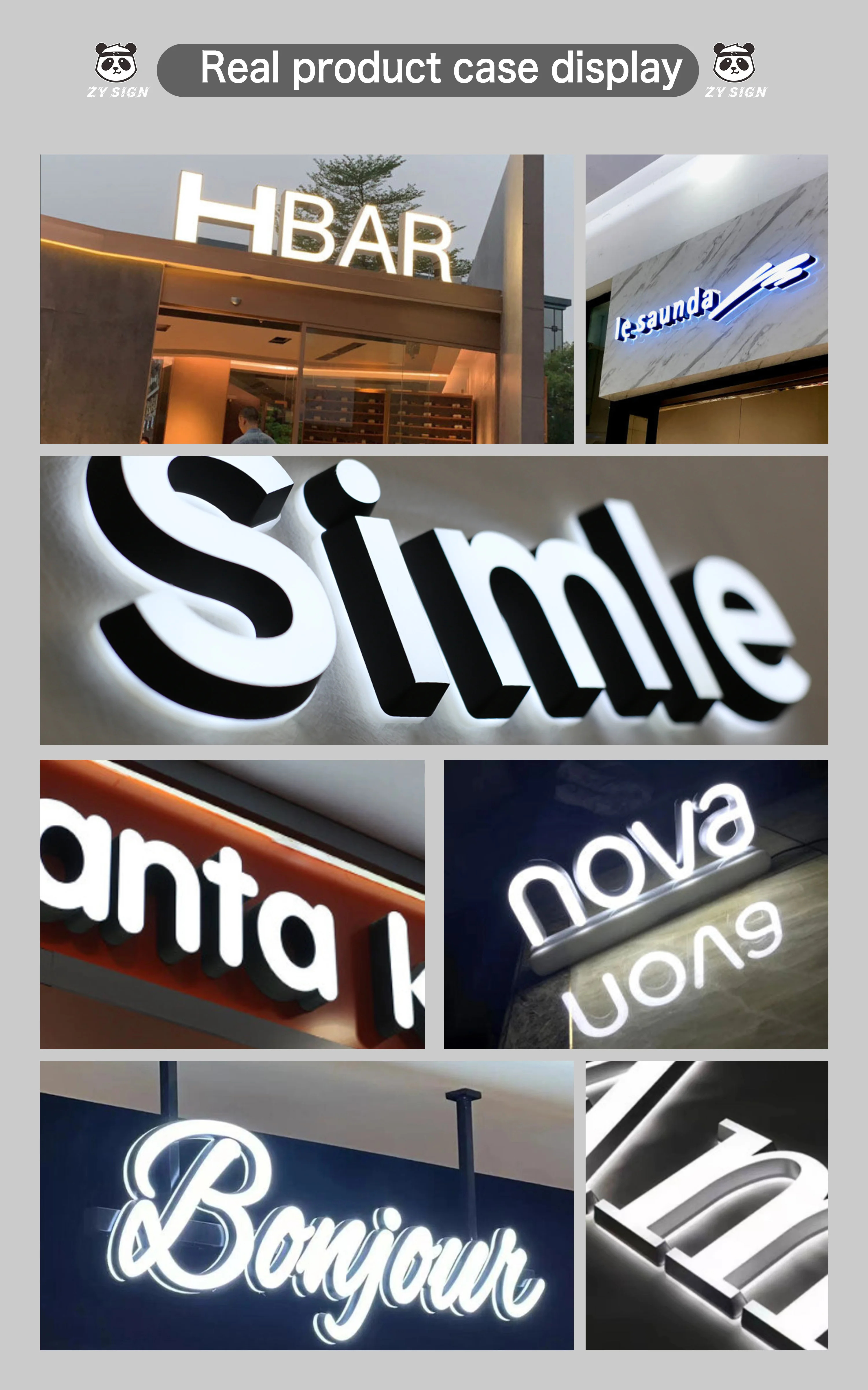 Outdoor Neon Lighted Arabic RGB Channel Letters 3D Letters Illuminated ...