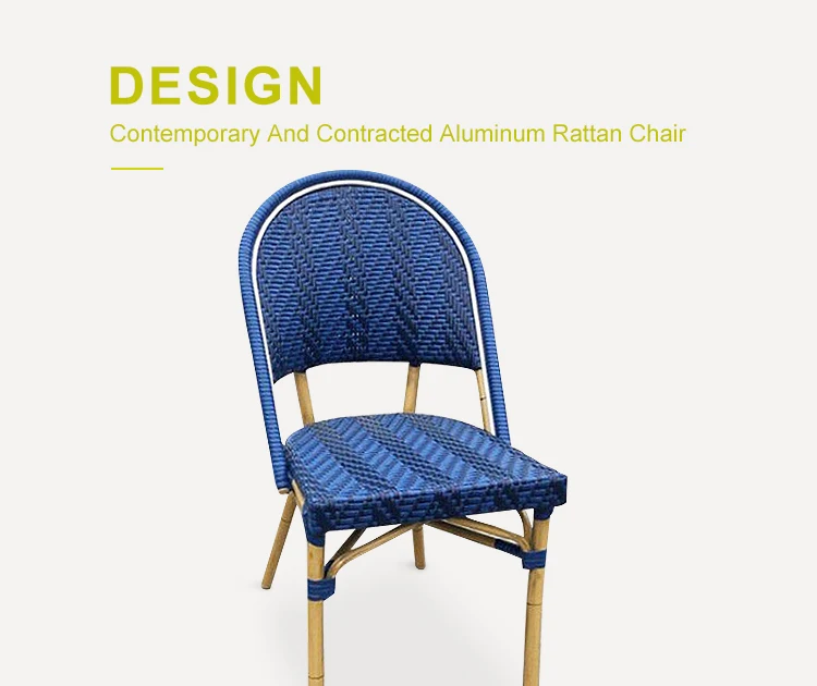 blue san stacking chair