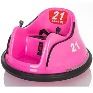 Kidzone 12v Battery Baby Kids Ride on Bumper Car Rides Electric Powerwheels Wild Thing 360 Spinning Ride-on Cars Female