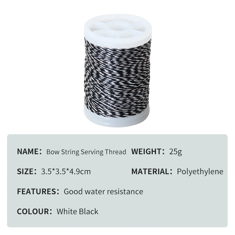 Fil De Corde D'arc BORDSTRACT - Nylon 400D, 120m - Pour Arc à Poulies, Recurve, Nu - Fixation Peep Sight, Résistance 34 Livres