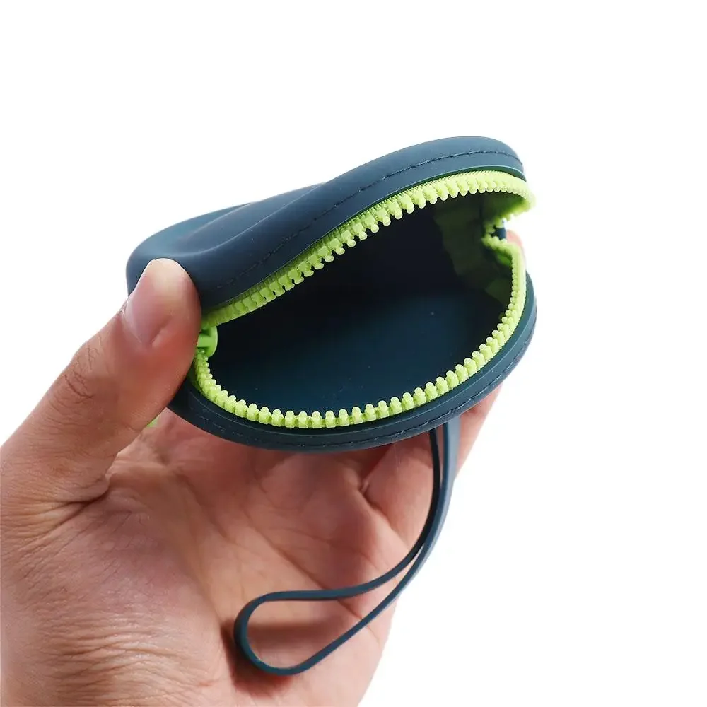 Custom Cute Kawaii Geometric Pattern Silicone Coin Purses Mini Small Purse Pouch Women's Key Bag Girls' Kid Gift Unique Design