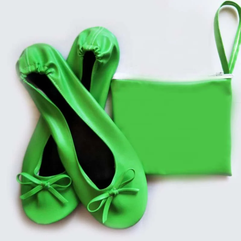 Folding slippers Party Gift Rollable and Disposable After Party Womens Flat Shoes