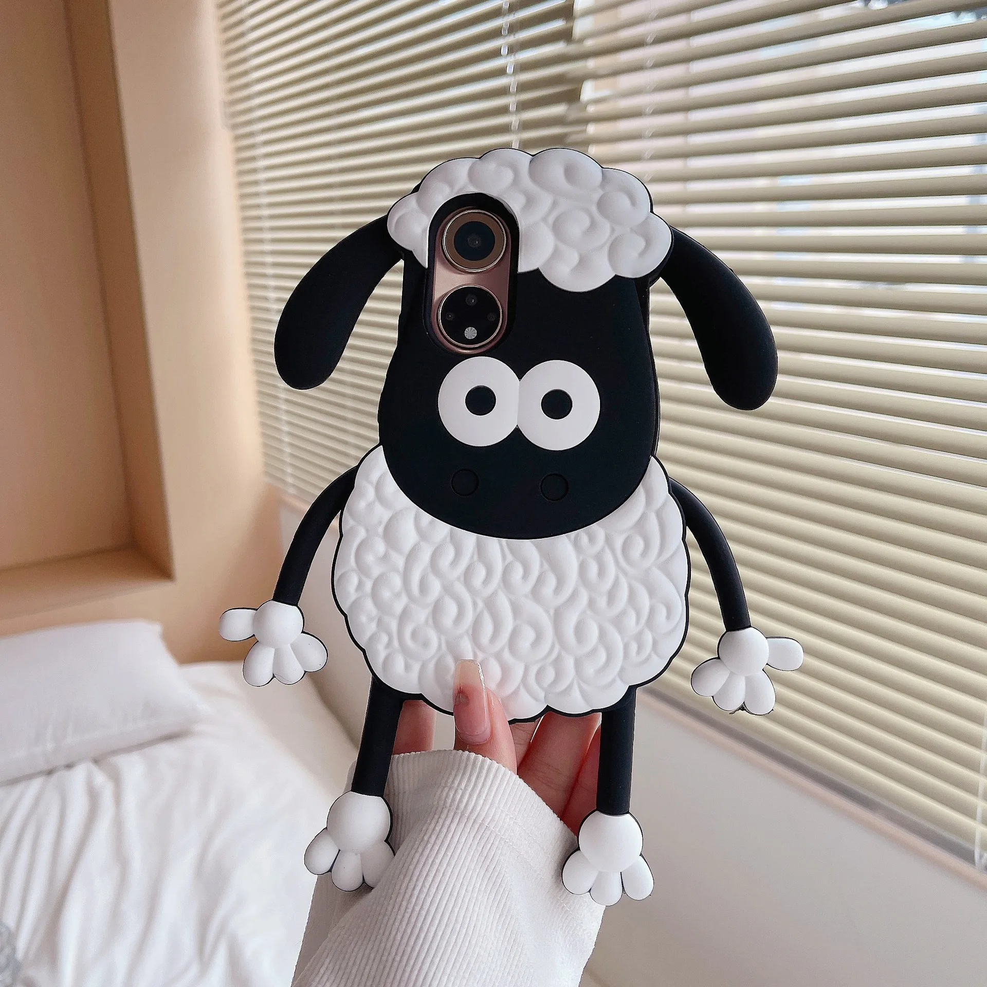 Sheep Case Luxury 3d Cute Cartoon Sheep Couples Silica Gel Phone Case For Iphone ...