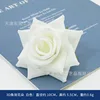 Fleur de rose angulaire 3D, blanche