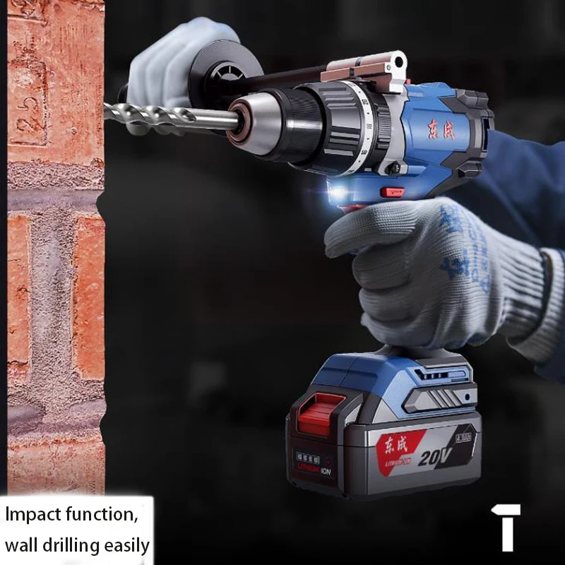 Dongcheng 20v Brushless Electric Drill 120n.m Max. Torque Wood Drill ...