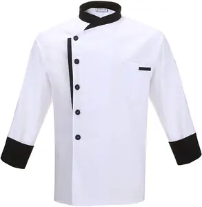 Unisex Chef Jacket Chef Coat Restaurant Kitchen Chef Uniform Restaurant Uniform Logo Shirt