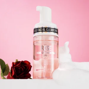 OEM Skincare Effectively Removing Facial Dirt Rose Facial Cleansing Foam