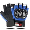 Childrens hard shell half finger blue