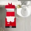 Red Santa toilet set